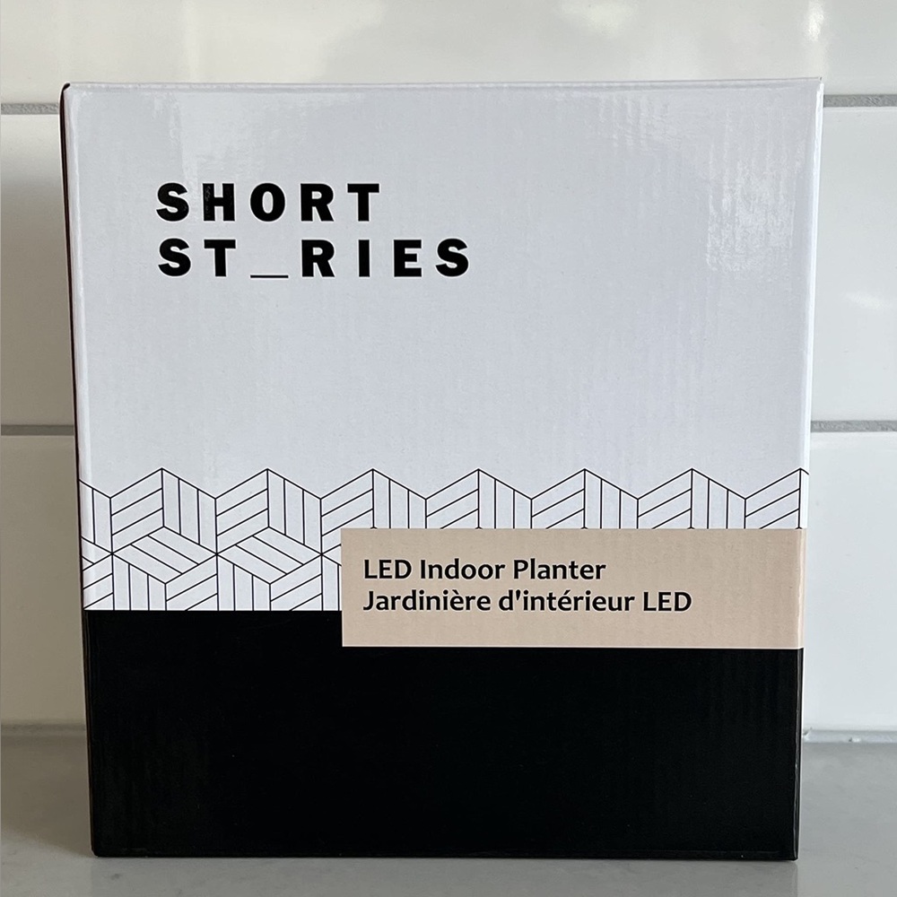 Short Stories LED Indoor Planter Birthday Mother’s Day Gift Y2K Home, NEW